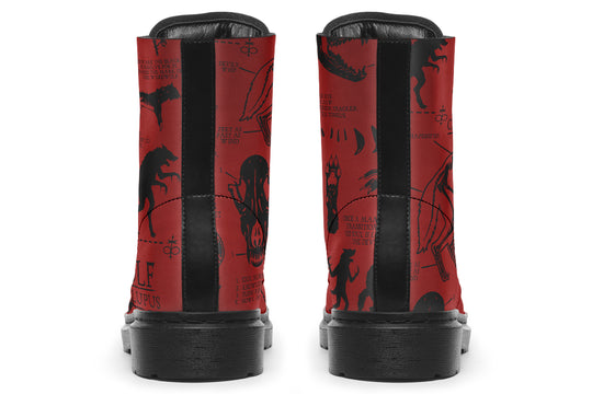 Crimson Wolf Study Boots