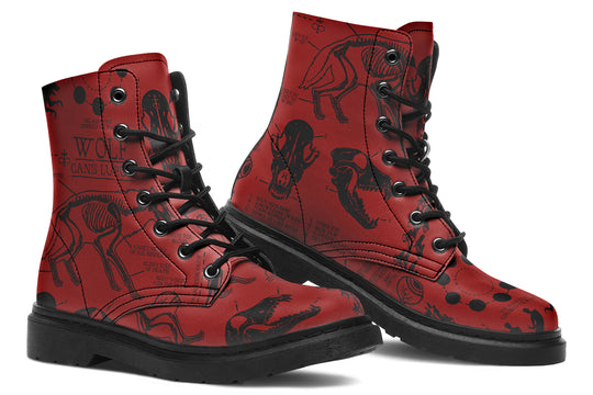 Crimson Wolf Study Boots
