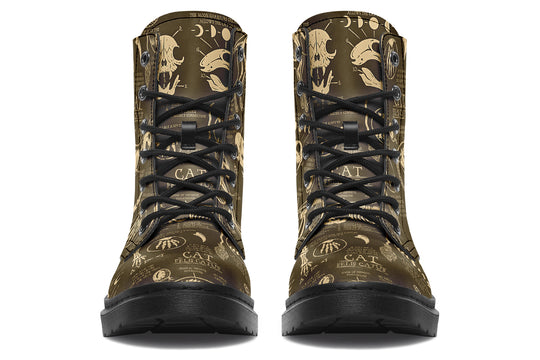 Tan Cat Study Boots