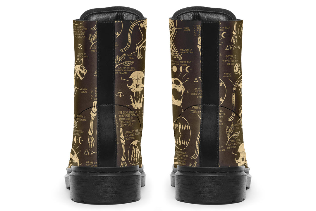 Tan Cat Study Boots