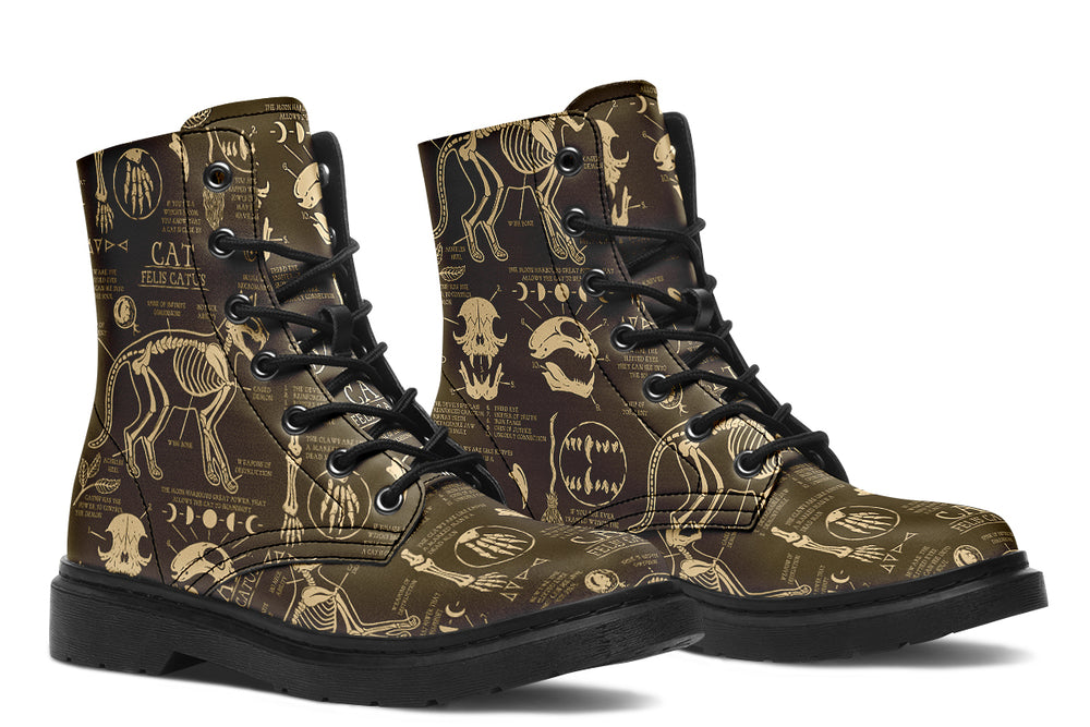 Tan Cat Study Boots