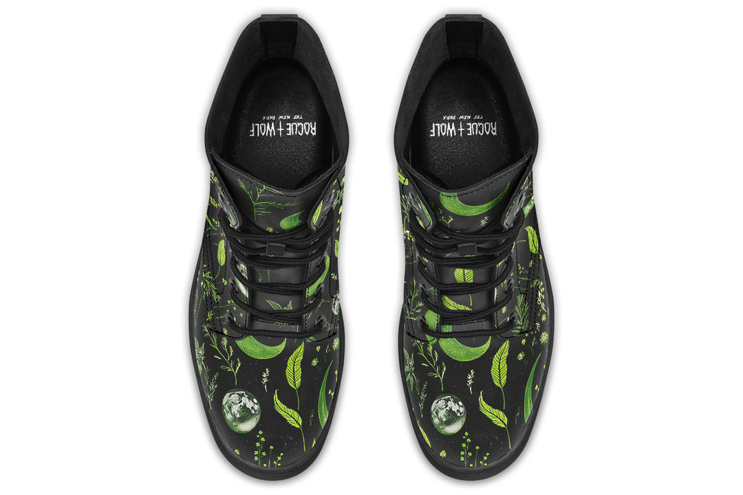 Green Moonlit Botanica Boots