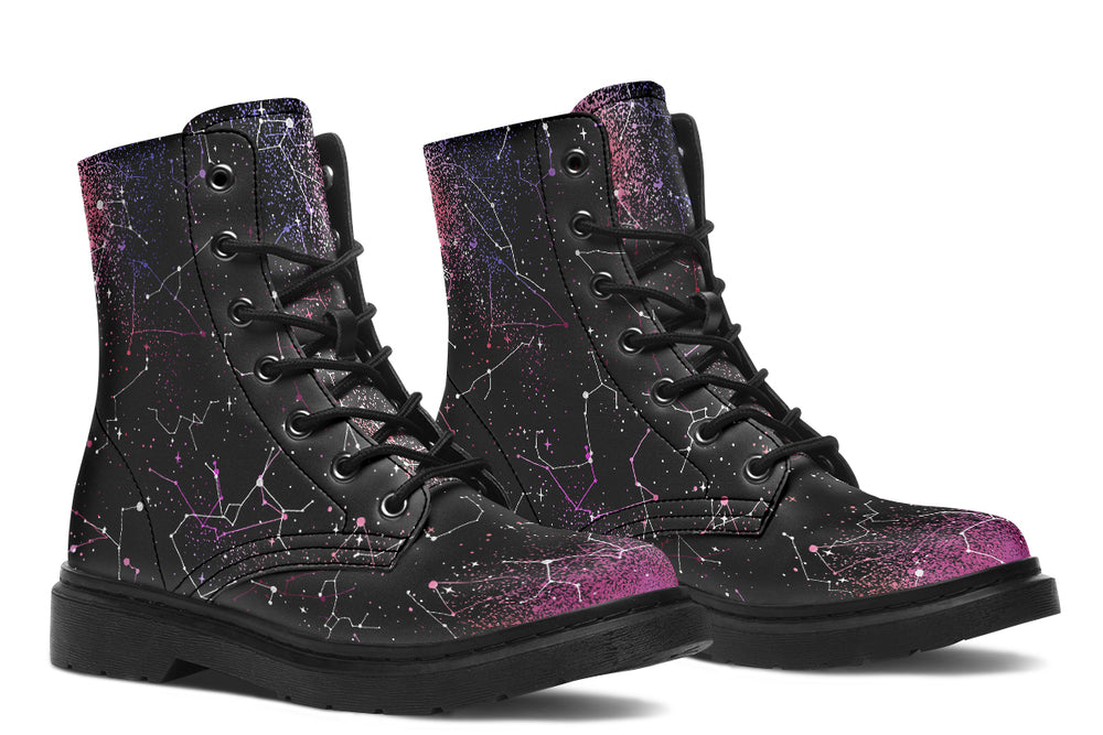 Pink Aurora Boots