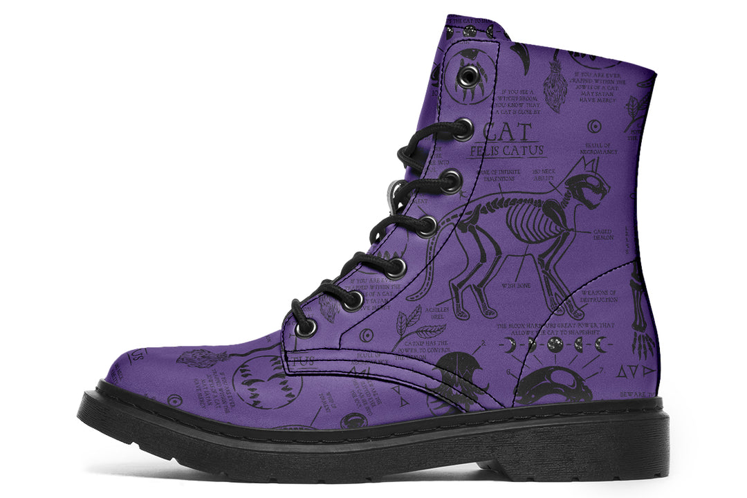 Purple Cat Study Boots