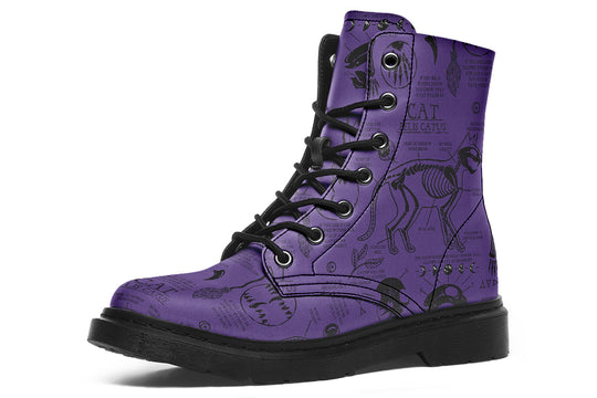 Purple Cat Study Boots
