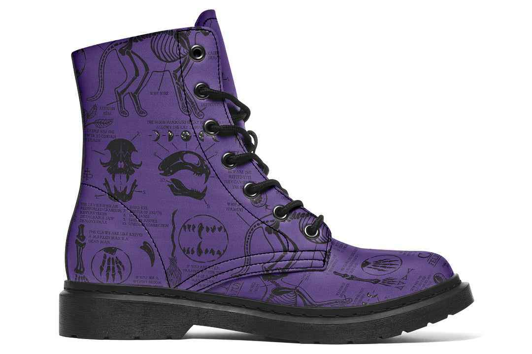 Purple Cat Study Boots