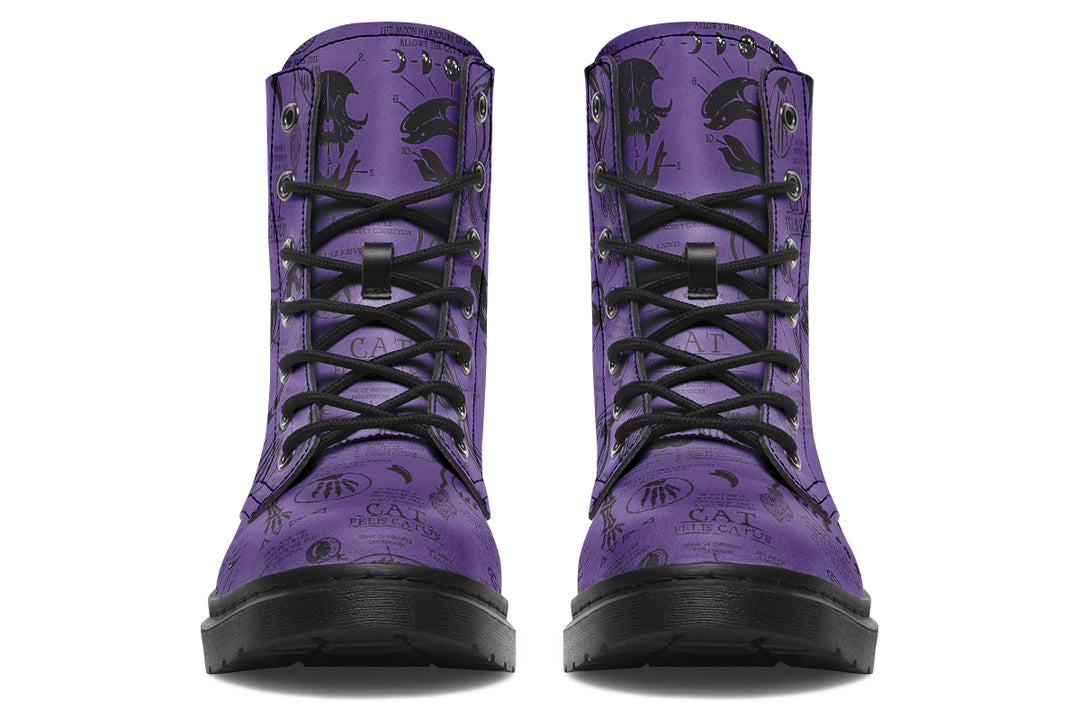 Purple Cat Study Boots