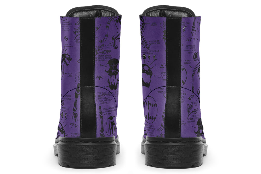Purple Cat Study Boots