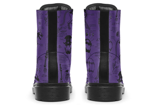 Purple Cat Study Boots