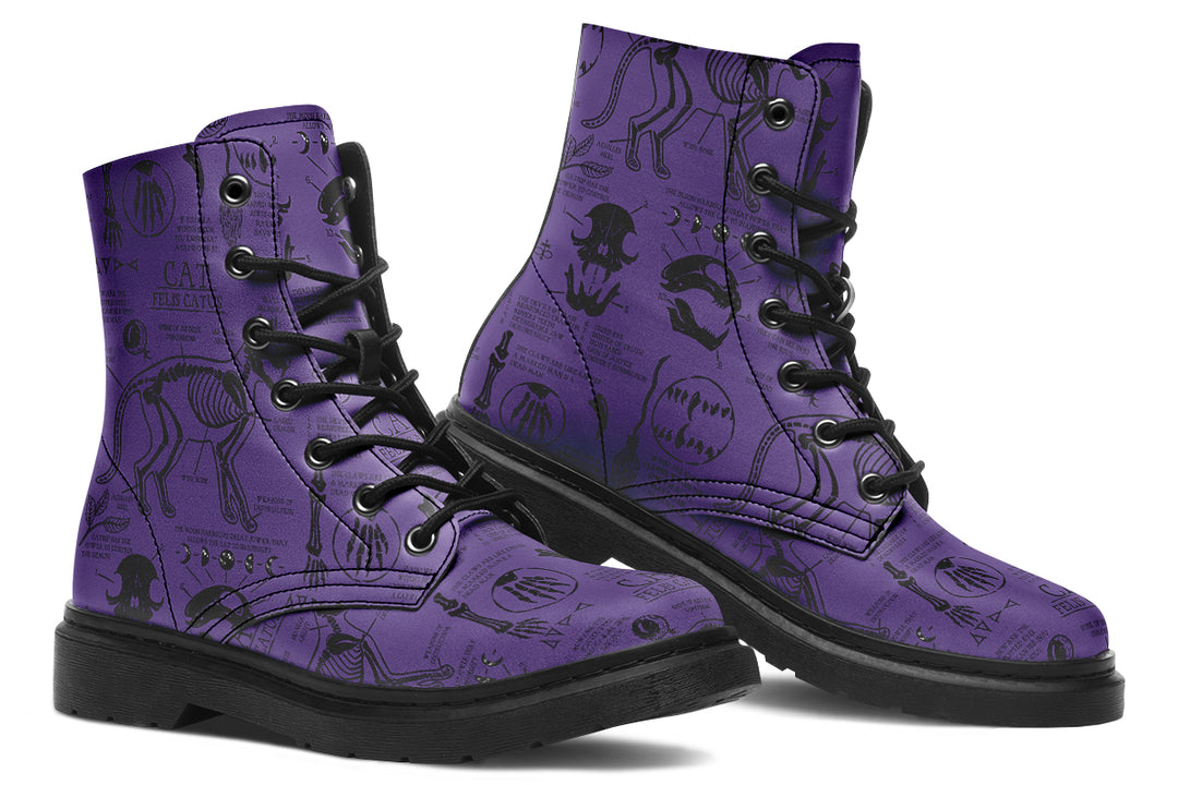 Purple Cat Study Boots