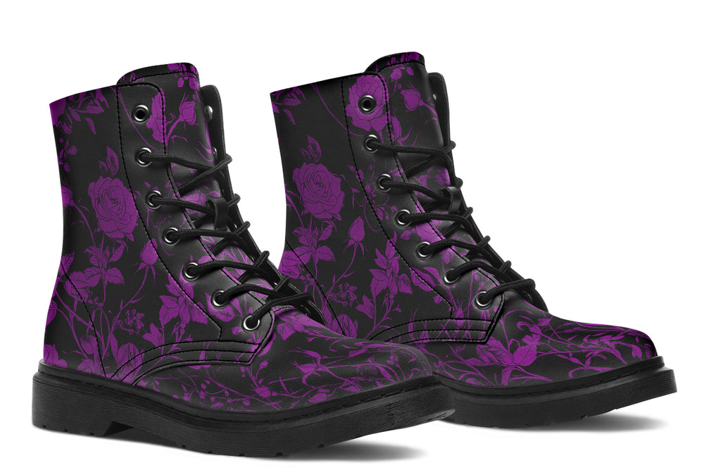 Purple Rose Romance Boots