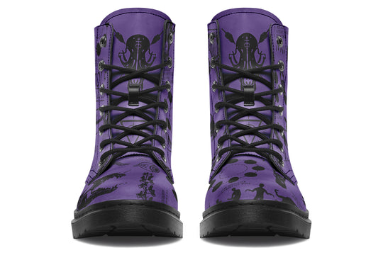 Purple Wolf Study Boots