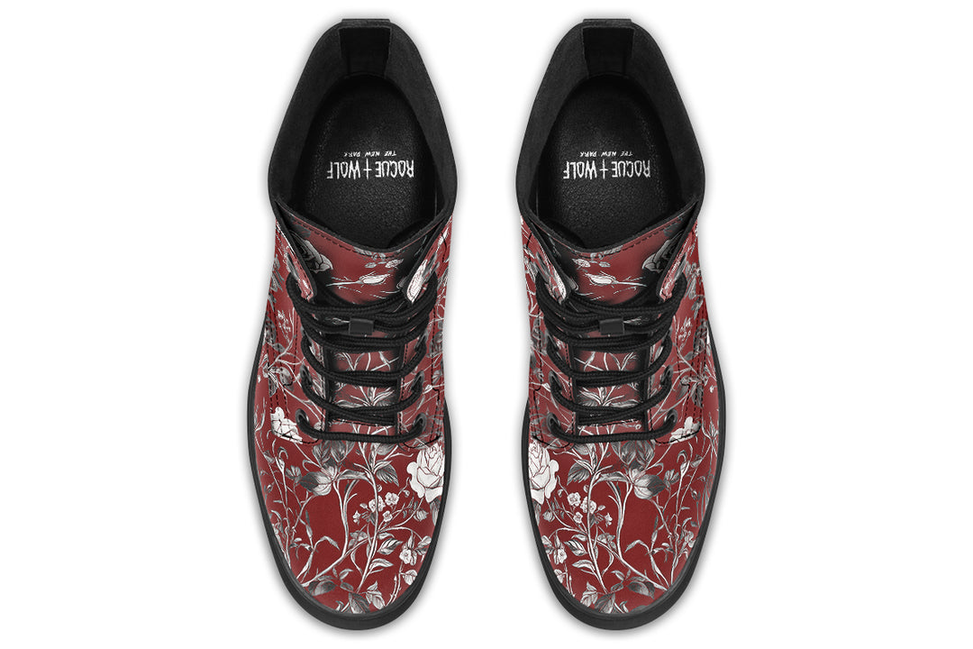 Red Rose Romance Boots