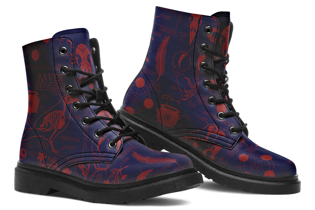 Scarlet Raven Study Boots