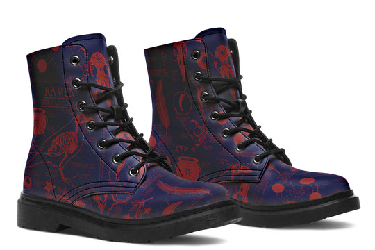 Scarlet Raven Study Boots