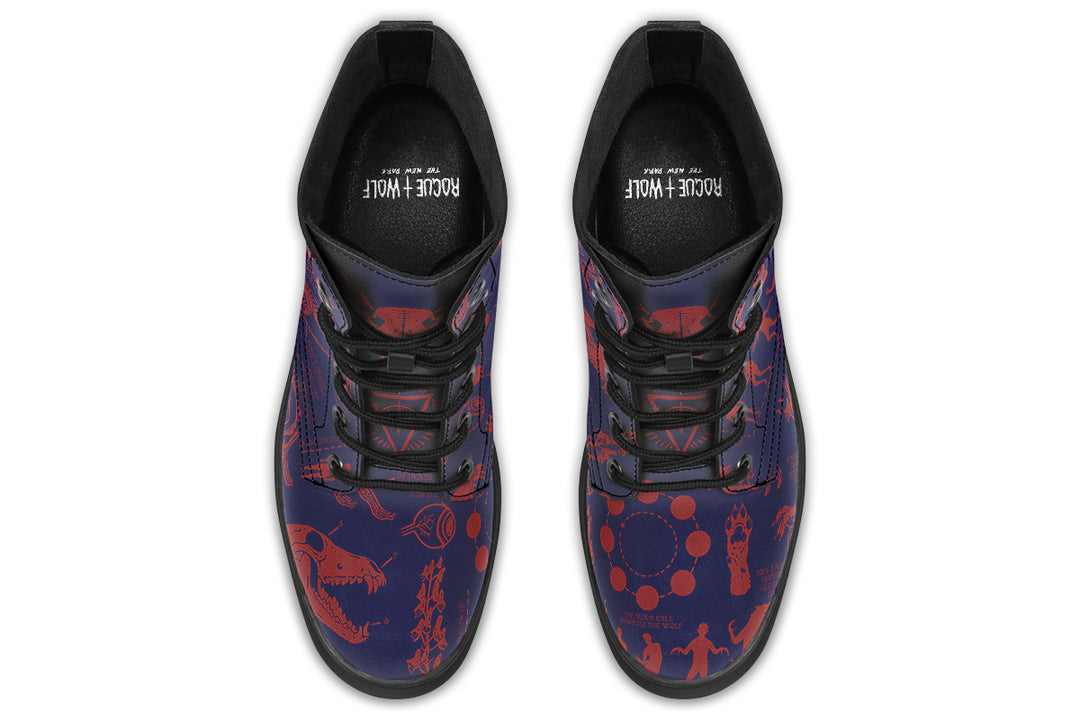 Scarlet Wolf Study Boots