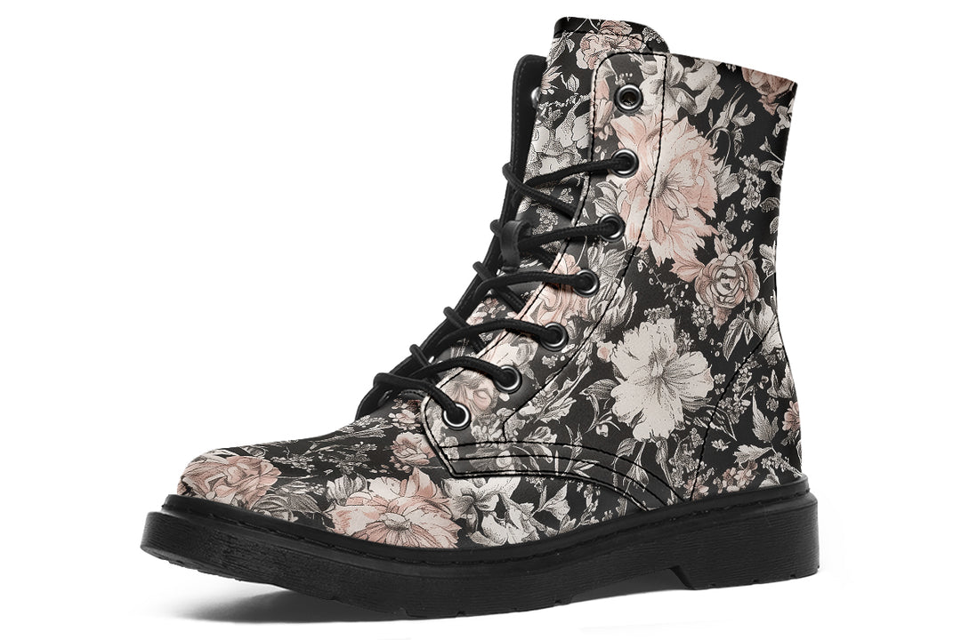 Vintage Peonies Boots