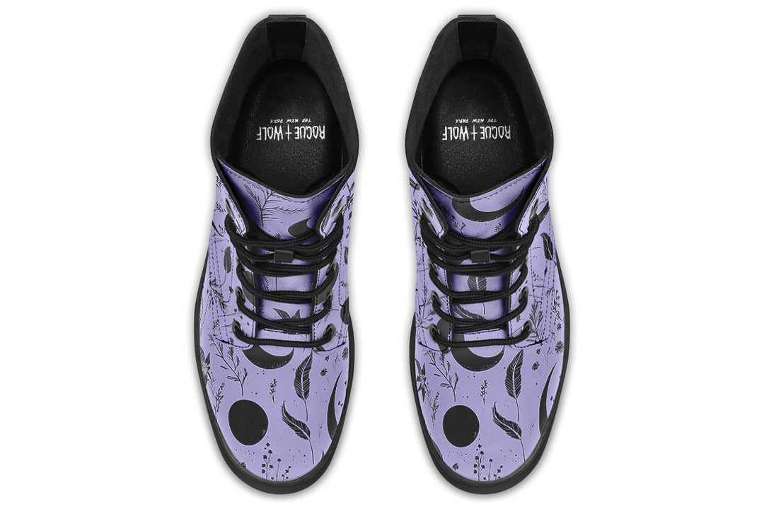 Violet Moonlit Botanica Boots