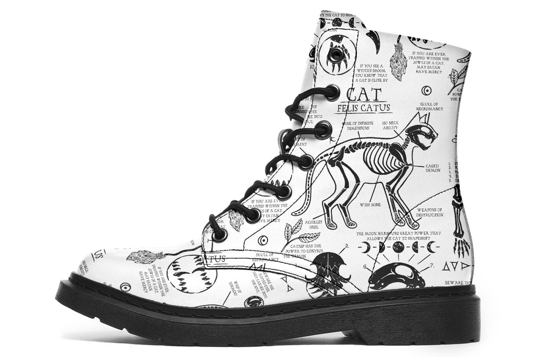 White Cat Study Boots