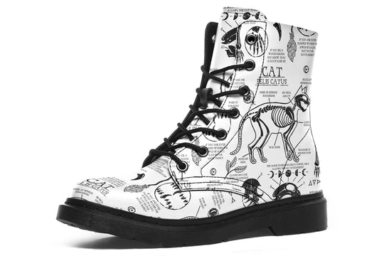 White Cat Study Boots
