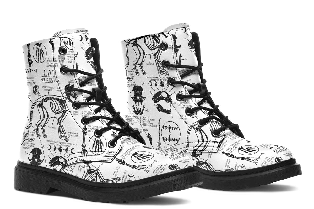White Cat Study Boots