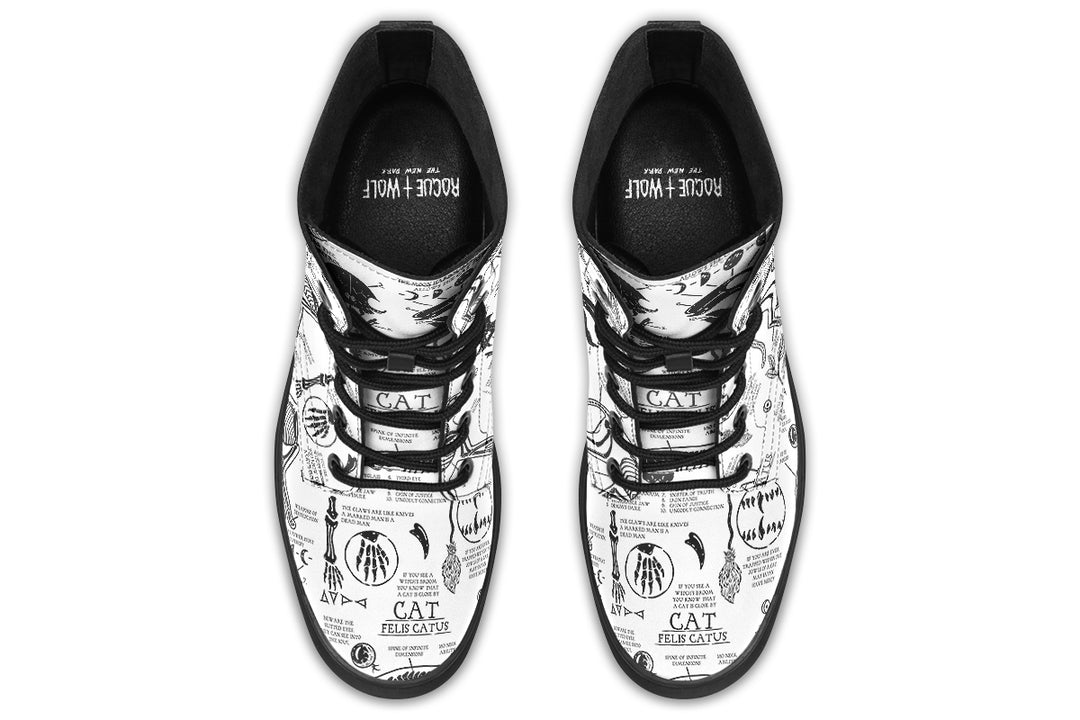 White Cat Study Boots