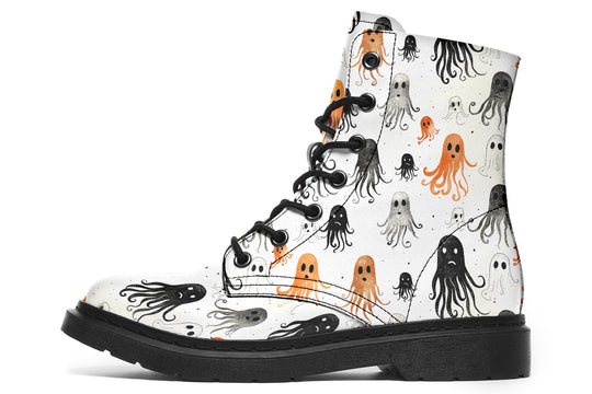 White Deep Haunting Boots