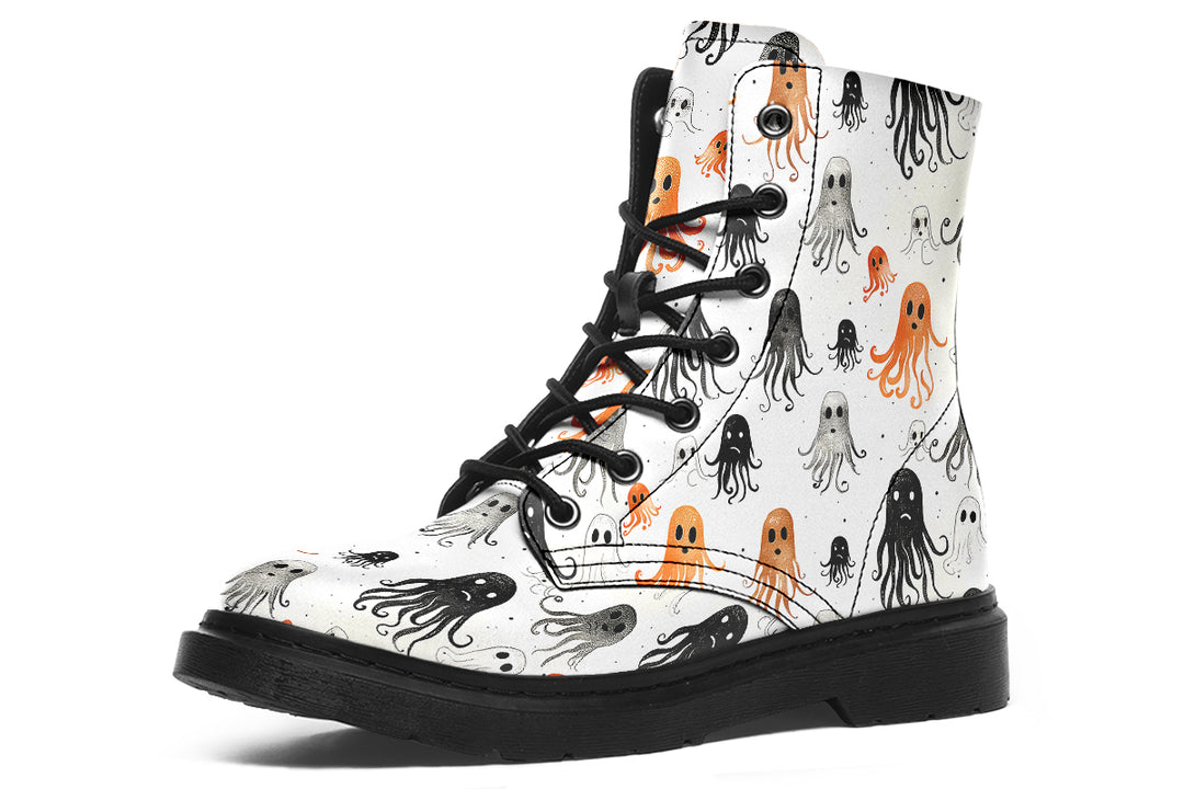 White Deep Haunting Boots