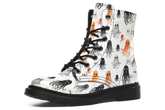 White Deep Haunting Boots