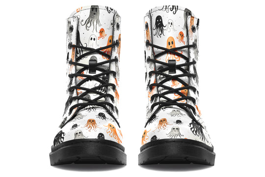 White Deep Haunting Boots