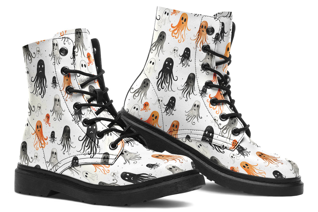 White Deep Haunting Boots