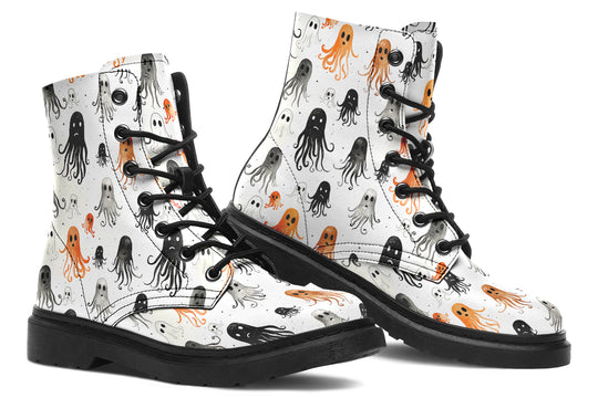 White Deep Haunting Boots