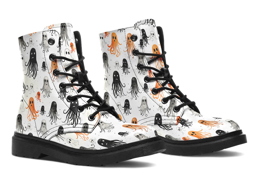 White Deep Haunting Boots