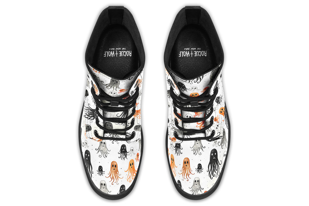White Deep Haunting Boots