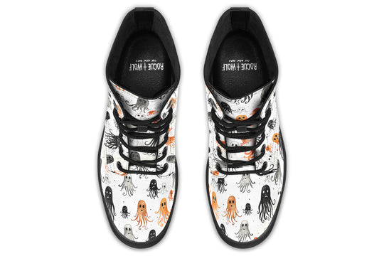 White Deep Haunting Boots