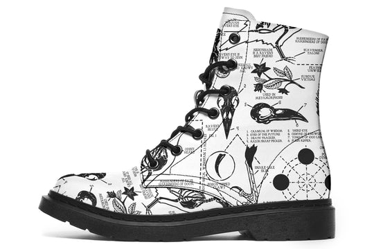 White Raven Study Boots