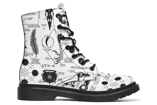White Raven Study Boots