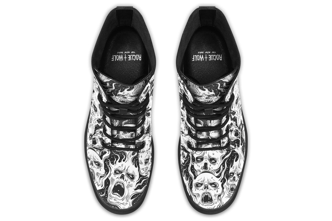 White Torment Boots