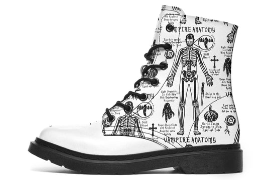 White Vampire Study Boots