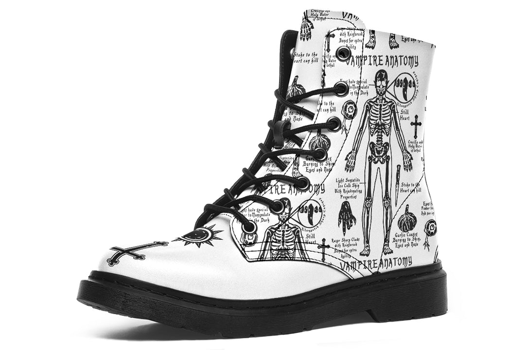 White Vampire Study Boots