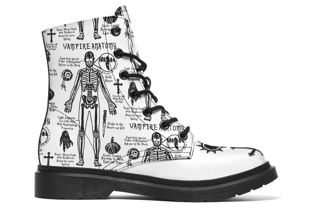 White Vampire Study Boots
