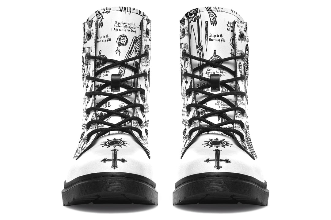 White Vampire Study Boots