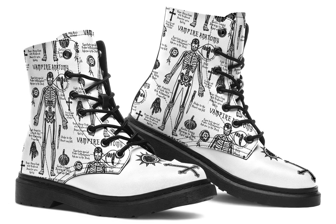 White Vampire Study Boots