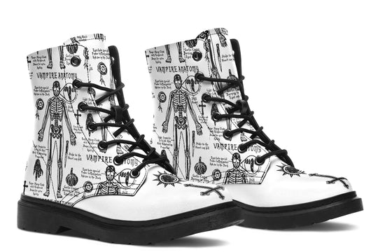 White Vampire Study Boots