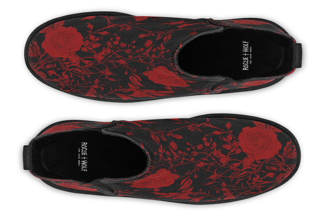 Blood Rose Romance Chelsea Boots