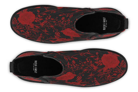 Blood Rose Romance Chelsea Boots