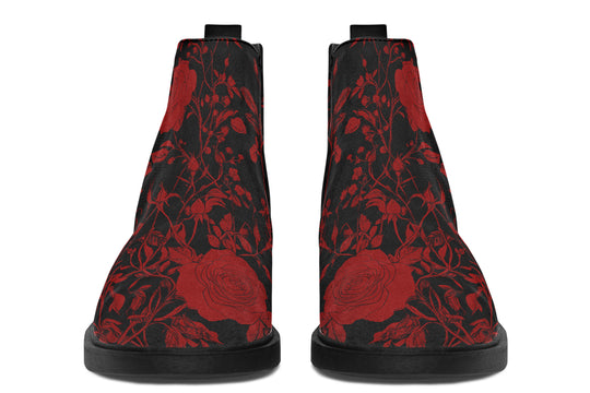 Blood Rose Romance Chelsea Boots
