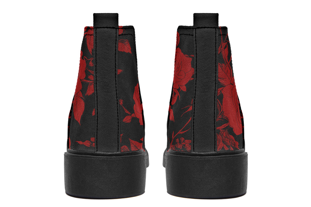 Blood Rose Romance Chelsea Boots