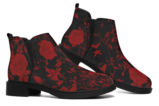 Blood Rose Romance Chelsea Boots