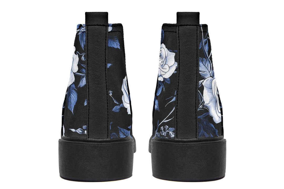 Blue Rose Romance Chelsea Boots